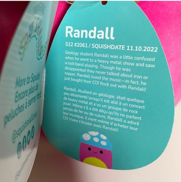 NWT❗ Squishmallows Randall the Mushroom - 12" - San Diego Comic Con 2023 - Picture 7 of 8